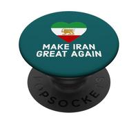 Rendi l'Iran di nuovo grande Leone persiano e Sun Shiro Khorshid PopSockets PopGrip Adesivo