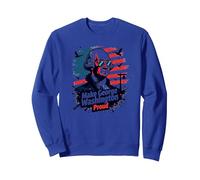 Rendi Orgoglioso George Washington Felpa, Unisex per Adulti, Blu Reale, XL