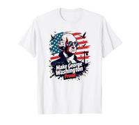 Rendi Orgoglioso George Washington Maglietta, Uomo, Bianco, M