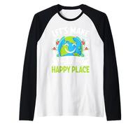Rendiamo la Terra Luogo Felice Maglia con Maniche Raglan