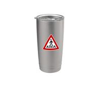 Rendimento al segnale stradale pedonale Bicchiere termico in acciaio inox doppia parete