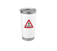 Rendimento al segnale stradale pedonale Bicchiere termico in acciaio inox doppia parete