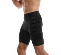 RenDiuJups Goalkeeper Armor Shorts, Pantaloncini da Portiere da Calcio Imbottiti e protettivi, con Compressione e Scorrimento, for Uomo e Donna (Imbottitura in Schiuma Eva)(B,M)