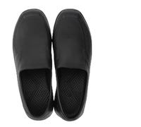 RenDiuJups Scarpe da Chef Professionali - Antiscivolo & Resistente a Olio/Acqua - Calzature Sicurezza per Cucina Leggere e Comode - Ideali per Cuochi e Staff Ristorazione(Black,EU45)