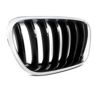 Rene Anteriore Griglia Griglia Lato Sinistro Per BMW Per X3 F25 2011-2014 Pre-LCI Chrome + Nero Accessori AUTO Griglia Anteriore(Left side)