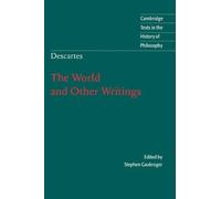René Descartes Descartes: The World and Other Writings (Tascabile)