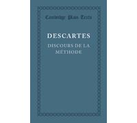 Rene Descartes Discours de la méthode (Tascabile) Cambridge Plain Texts