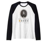 Rene Descartes - Evil Demon - Meme di filosofia Francese Maglia con Maniche Raglan