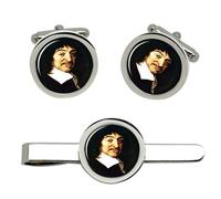 René Descartes Gemelli E Fermacravatta Set