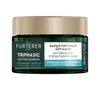 René Furterer Triphasic Active Grow Maschera fortificante anti-rottura, accelera la crescita dei capelli, vitamina B5, lunghezze indebolite, 200ml