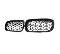 Rene Griglia Per BMW F15 X5 F16 X6 2014 2015 2016 2017 Diamond Car Griglia Anteriore Griglia Paraurti Griglia Da Corsa Accessori Auto(Black Silver)