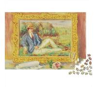 René Magritte Puzzle opere d'arte famose nel mondo Da 1000 Pezzi, Puzzles dipinto Per Adulti, museo Impossible Rompicapo, Gioco Di Abilità Colorato, Regalo Per Le Vacanze O Per Il Compleanno