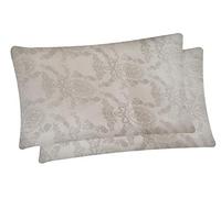 RENEE LEGRAND Coppia Federe con Cerniera, Copriguanciale 50x80 Sanitario Damasco