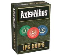 Renegade Games Studio: Axis & Allies: chip IPC - 75 chip ponderati, 1-5-10 denominazioni, vassoio portaoggetti in plastica, aggiornamento degli accessori per giochi da tavolo di strategia