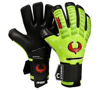 Renegade GK Eclipse Guanti Da Portiere Professionale Con Microbe-Guard (Taglia 7-12, 6 Stiles, Level 5) 4mm EXT Contact Grip | Pro Guanti Da Portiere D'élite | Presa & Protezione | Adultos, Bambinos