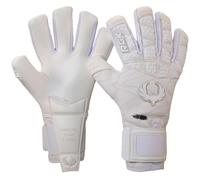Renegade GK Rogue Blizzard - Guanti da portiere con protezione per le dita, 4 mm, Giga Grip e neoprene, colore bianco e blu, taglia 6, bambini, giovani, neg, livello 4 +