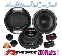 RENEGADE RX6.2C Altoparlanti Kit 2 Vie Casse Auto Woofer 165 Tweeter 200w RX6.2C