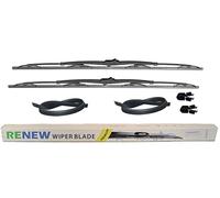 Renew Coppia di spazzole tergicristallo da 81,9 cm per camper o camper con gancio standard a J da 9 mm o grande da 12 mm. Viene fornito con 2 ricariche extra in gomma RW32HKF-2R