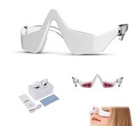 Renewa Eyelift Device, Botaniqus Under Eye Device, Dermavision Under-Eye Red Light Glasses, Eye Bag Remover Glasses for Remove Dark Circles, 3D Vibration Eyes Massager (White)