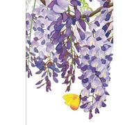 Renewal Journal - Wisteria: Hardcover, 200 Ruled Pages, Nature-Inspired Art, 7x10 inches (between A5 and A4), Inspirational Quotes Throughout.