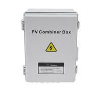 RENFANSHOP Scatola combinatrice fotovoltaica, scatola combinata solare a 6 corde impermeabile IP65 con fusibile a corrente nominale 15A, interruttore dell'aria 63A e dispositivo di protezione contro