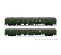 Renfe 2-Unit Set Dgdc-3000 Postal Van Olive Green Livery NUOVO