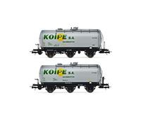 Renfe, 2 unità di vagone cisterna a 3 assi, livrea Koype, epoca IV