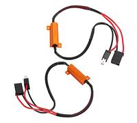 Rengue H7 LED Decoder Resistenza, Alluminio Eliminatore Errori | Resistore di Carico Anti-sfarfallio per Indicatore di Direzione e Luce di Retromarcia, Modulo di Decodifica Plug and Play,