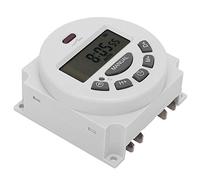 Rengue Interruttore Orario Digitale L701 12V, Timer LCD Compatto | Computer Timer Elettronico, Custodia in ABS, 16 Impostazioni On/Off, Memoria di 180 Giorni per Interruzione di Corrente,
