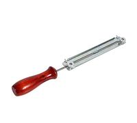 Rengue Kit per Affilare Il Supporto della Lima per Motosega con Piastra Guida per Manico in Legno per Catene da 4 Mm 4,8 Mm 5,5 (Manico in Legno+Staff Lima/4,0)