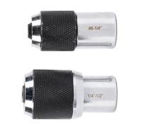 Rengue Set di Prese 3/8 Drive 2 Pezzi Adattatori M3-M12 | Estrattore e Adattatore in Acciaio Hascrome, 6-1/4in e 1/4in-1/2in, per Alesatori Ed Estrattori di Viti, Adatto a Utensili