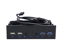 Rengue USB 3.0 19PIN USB 2.0 9PIN HD Scheda Madre Interfaccia Staffa Pannello Frontale con Porta Microfono Ad Alta Definizione per 10 8 7 XP PC Computer