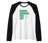 RENI Buddies for Life Meme sulla consapevolezza delle malattie dei donatori di organi Maglia con Maniche Raglan