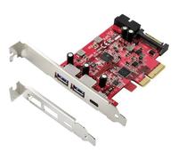 Renkforce 1+4 porte scheda controller usb 3.1 3.2 gen 2 pcie x4