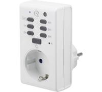 Renkforce 1289333 Timer a spina analogico Giornaliero 1800 W IP20 Funzione tra