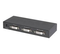 Renkforce 2 Porte Distributore, splitter DVI Predisposto Ultra HD 3840 x 2160 Pixel Nero