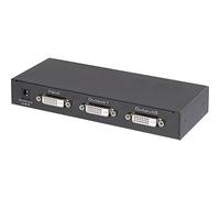 RENKFORCE 2 porte Splitter DVI Compatibile con LLtra HD 3840 x 2160 Pixel, Nero