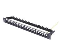 Renkforce 24 Porte Patchpanel di rete 483 mm (19) 1 U Nero senza connettori
