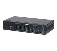 7 PORTE HUB USB 3.0 PER APPLICAZIONI INDUSTRIALI MONTAGGIO A PARETE NERO