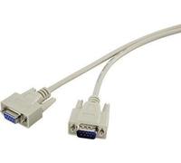 Renkforce - Cavo di prolunga seriale - Da DB-9 (S) a DB-9 (R) - 3 m - sagomato viti ad alette - beige