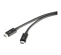 Renkforce Cavo Thunderbolt™ 4 Connettore Thunderbolt™ (USB-C®), connettore Thunderbolt™ (USB-C®) 0.80 m Nero
