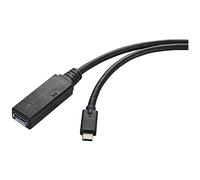 Renkforce Cavo USB 3.2 Gen1 (USB 3.0 / USB 3.1 Gen1) spina USB-C®, presa USB-A 5.00 m, nero attivo con segnale