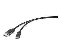 Renkforce Cavo USB 3.2 Gen1 (USB 3.0 / USB 3.1 Gen1) USB-A, spina USB-C® 0,50 m, nero RF-4599658