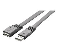 Renkforce Cavo USB USB 2.0 Spina USB-A, Presa USB-A 1.00 m Nero altamente