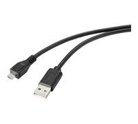 Renkforce RF-4716836 Cavo USB USB 2.0 Spina USB-A, Spina USB-Micro-B 2.00 m Ner