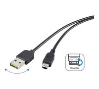 Renkforce Cavo USB USB 2.0 Spina USB-A, Spina USB-Mini-B 1.80 m Nero connettore