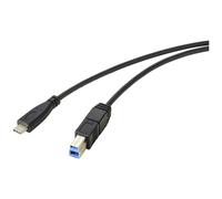 Renkforce Cavo USB USB 3.2 Gen1 Spina USB-C®, Spina USB-B 1.80 m Nero