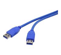 Renkforce Cavo USB USB 3.2 Gen1 (USB 3.0) Spina USB-A, Spina USB-A 1.80 m Blu