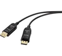 Renkforce DisplayPort Connection Cable 15,00 M RF-4598018 DisplayPort 1.4 Black [1x DisplayPort Connector-1x Plug della porta d