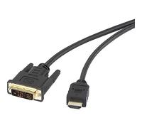 Renkforce hdmi / dvi cavo di collegamento 1x spina 18+1 poli